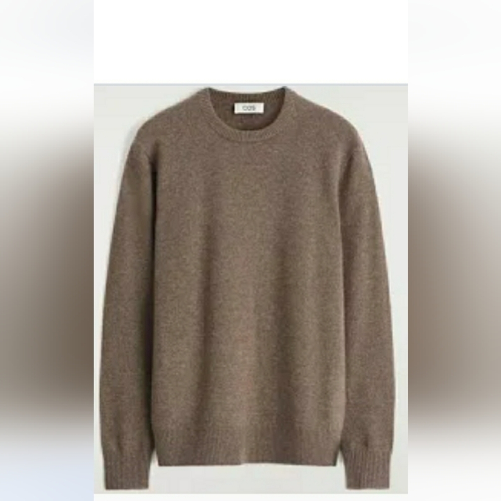 COS Brown Crewneck Sweater